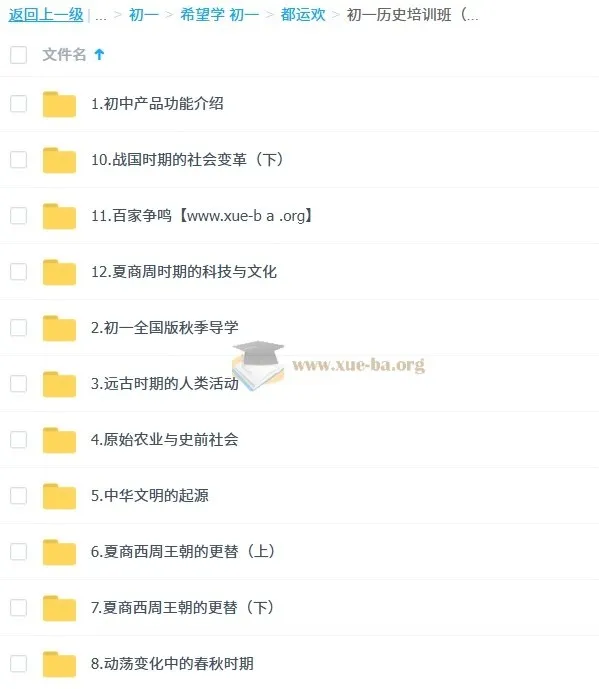 都运欢 初一历史 2025-2026秋上·全国版·A+ 课程资源