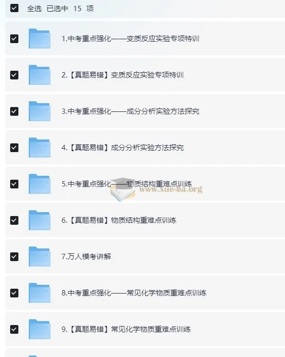 2024春下初三中考化学陈潭飞A+班 专题强化与真题精讲