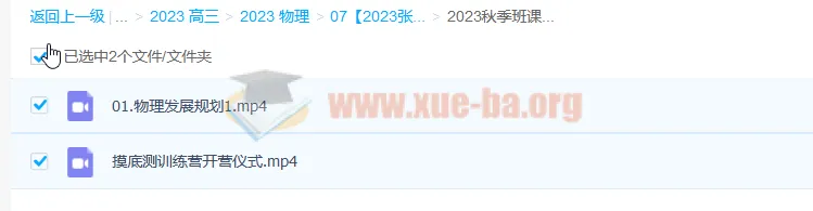 2023高三高考物理 张雯 暑假班+秋季班 更新2讲