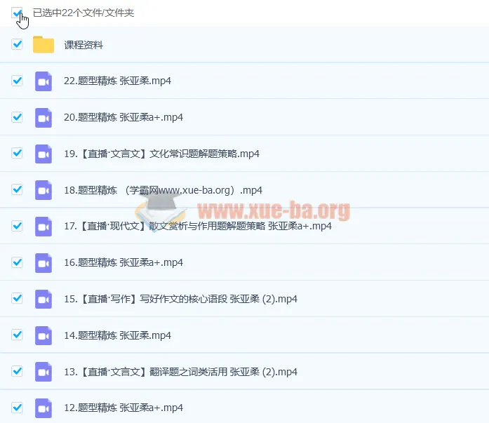 2023高考语文张亚柔A+一轮复习 暑假班+秋季班 更新22讲