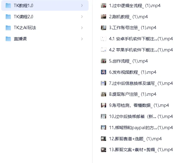 TikTok海外中视频陪跑课程,AI玩法助力TK变现,万次播放收益8美元