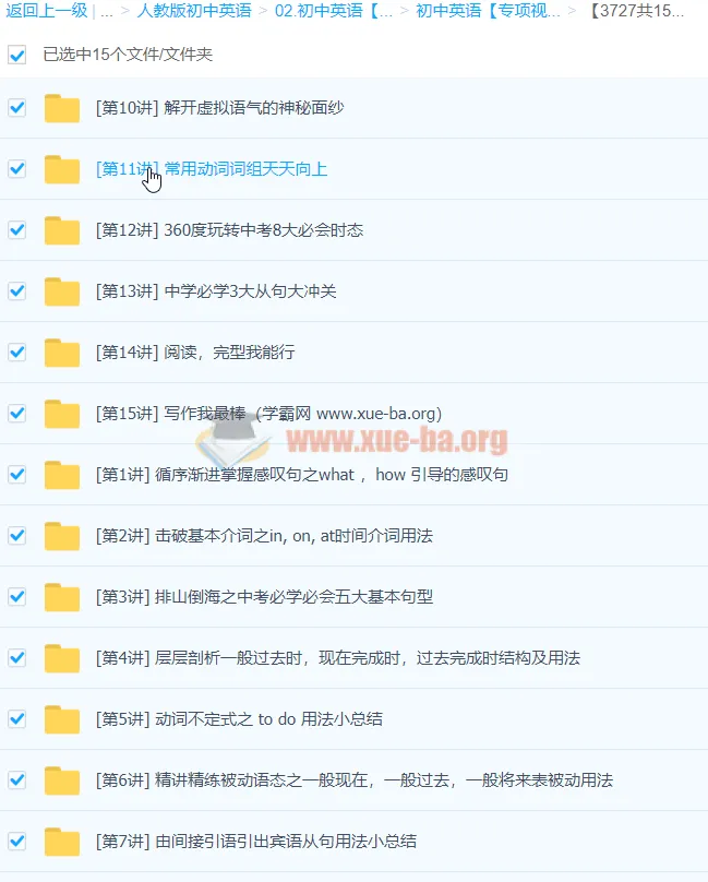 新概念之直击中考 隋晓丽初中英语15讲语法精讲