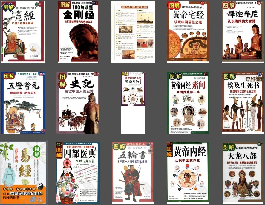 《图解经典》系列合集：老庄易经风水术数奇门遁甲道教佛教等PDF电子书