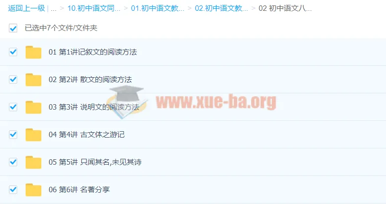 初中语文八年级精讲 赵成程 名著阅读与古诗文全解析