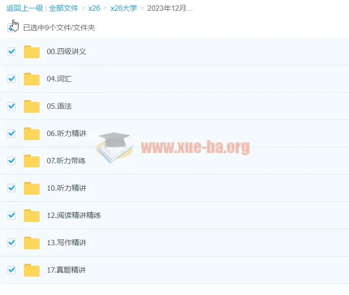 2023年12月大学英语四级全程班 石雷鹏主讲