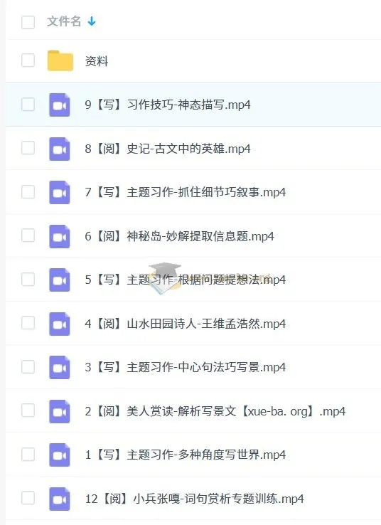 2023秋三年级语文培训A+班何昕烨 视频+讲义资料全套
