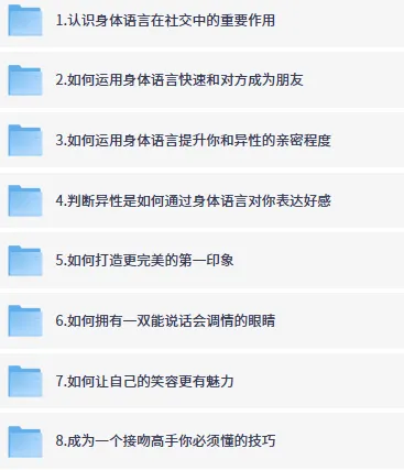 高阶撩妹法：身体语言实战课，助你提升异性吸引力