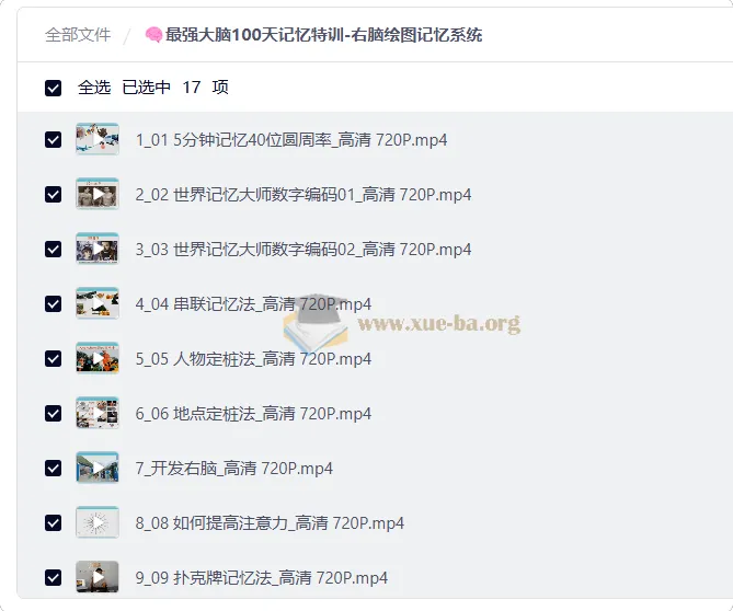最强大脑100天记忆特训:右脑绘图记忆系统课程