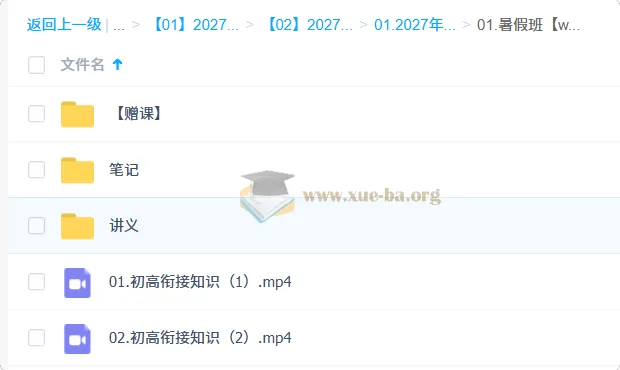 2027高中高一数学 赵礼显暑假班 初高衔接讲义笔记视频