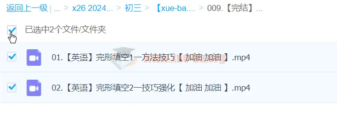 2024中考英语完形填空一本通 完结版 方法技巧+强化训练
