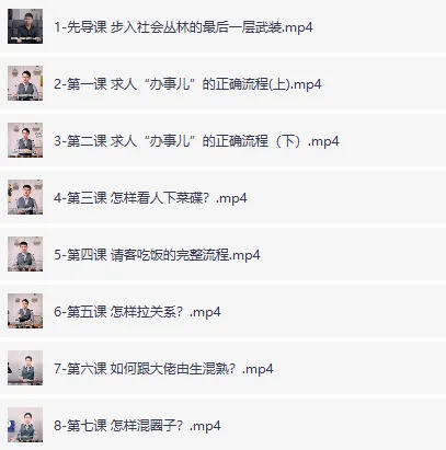 B站付费课程《混社会：步入成人世界的第一堂生存手段课》实用指南