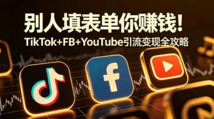 别人填表单你赚钱!TikTok+FB+YouTube引流变现全攻略【原创双语字幕】