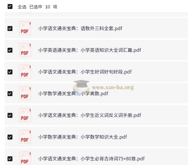 2024小学通关宝典 语数外三科全套电子版 小学知识大全