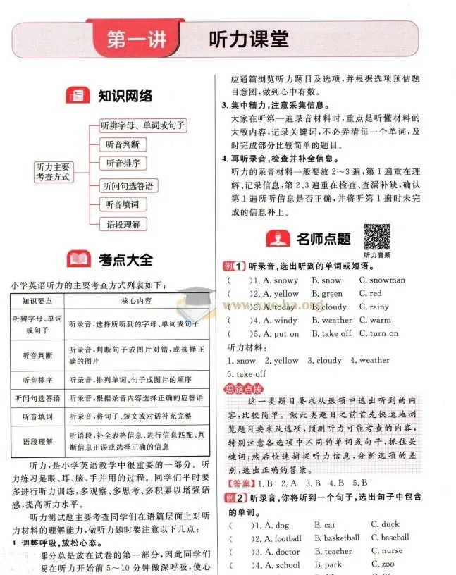 阳光同学小学毕业升学考点大全 语文数学英语科学四科PDF