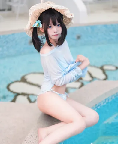 B站妹子禾兮子幻夏集-泳夏奇遇付费收藏集
