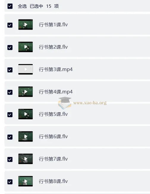 戴鸿涛钢笔字视频教程 正楷20讲+行楷14讲
