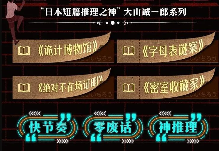 短篇推理之神大山诚一郎合集:字母表谜案+诡计博物馆+绝对不在场证明+密室收藏家有声书