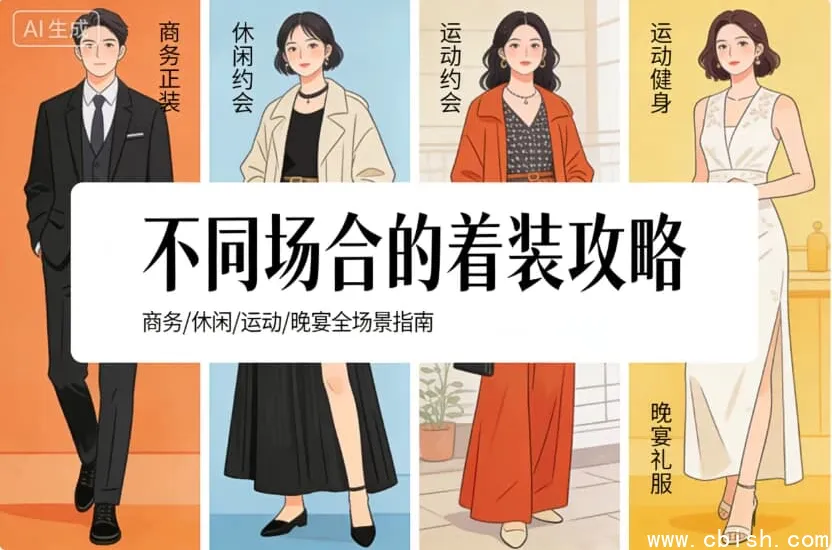 不同场合着装指南:职场通勤到商务晚宴穿搭法则