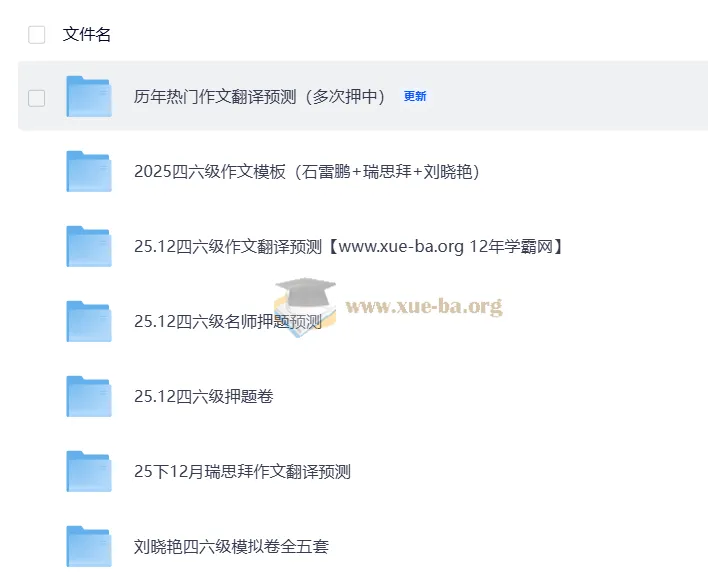2025大学英语四六级押题预测包 名师押题卷+作文翻译预测+模拟卷汇总