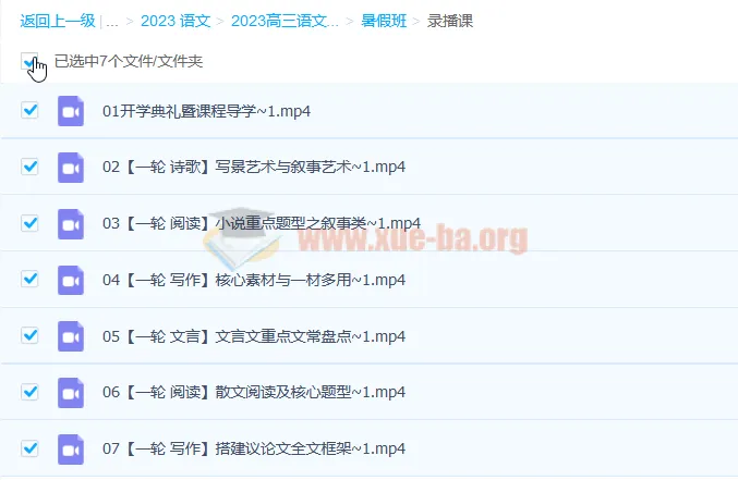 2023高考语文成瑞瑞一轮复习课 暑假班+秋季班更新 直播录播合集