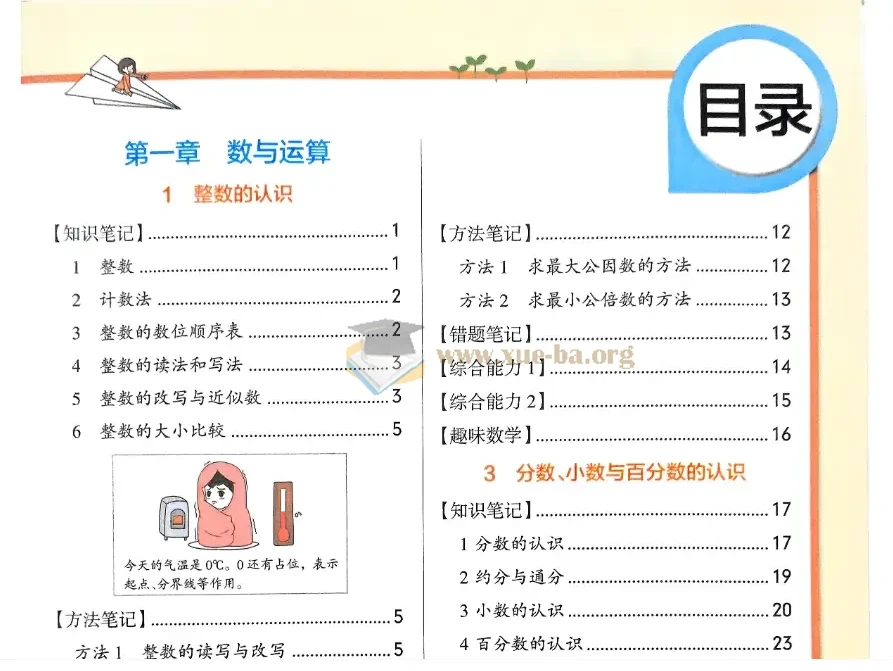 2026版小学数学学霸笔记 3-6年级通用学习秘籍