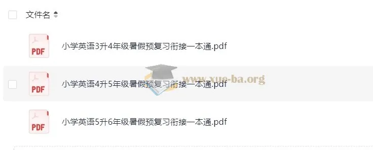 暑假预复习衔接一本通 小学英语 25年(3升4/4升5/5升6)