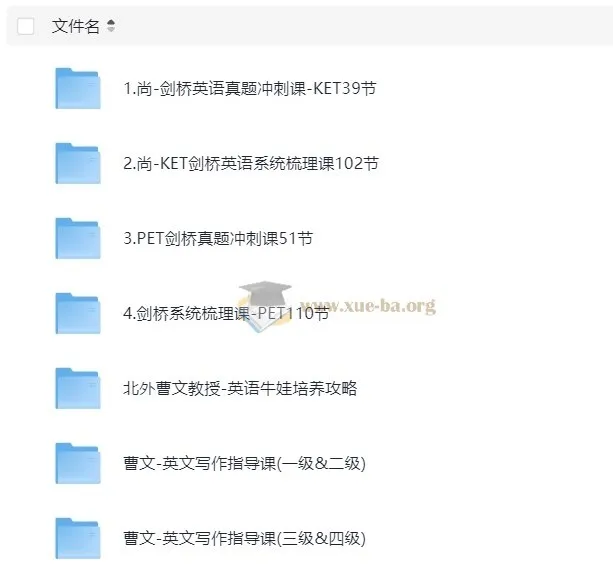 剑桥英语KET/PET课程合集 真题冲刺+系统梳理+写作指导