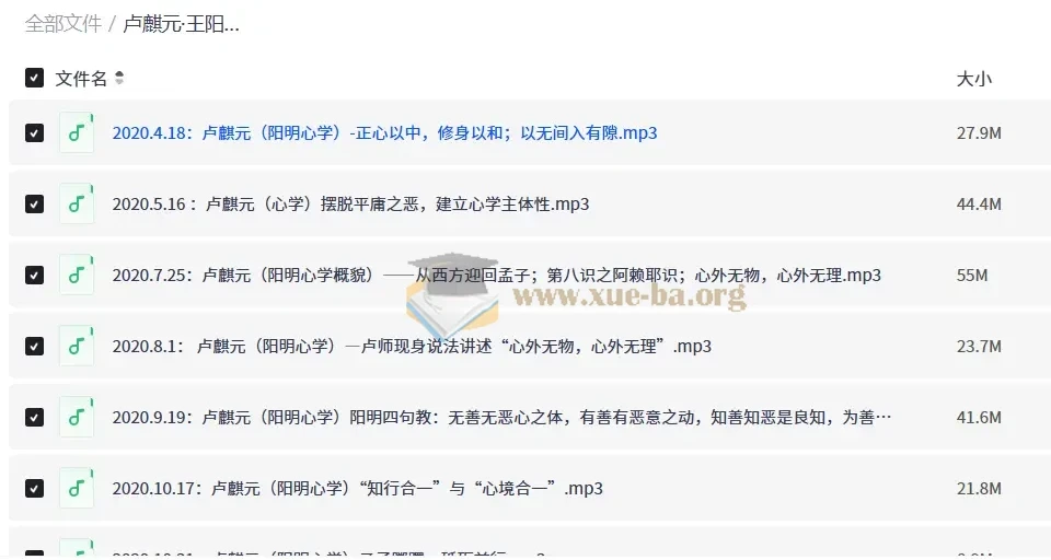 卢麒元·王阳明心学课程:从正心修身到知行合一的完整研习脉络