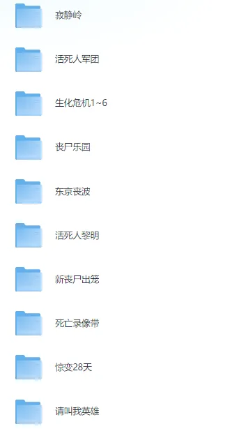 23部高分丧尸电影合集 1080中文字幕 经典丧尸片一次性收藏