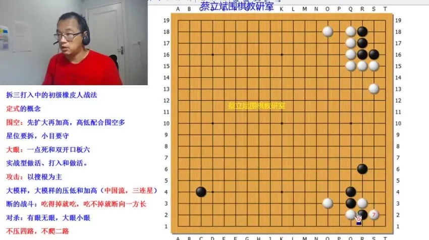 蔡立斌围棋段位速成课:24节实战视频精讲布局定式与对杀