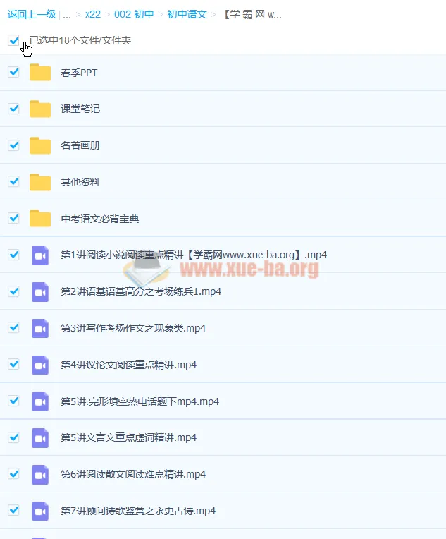 许天翼2020暑初三语文暑假班9讲完结(含讲义)