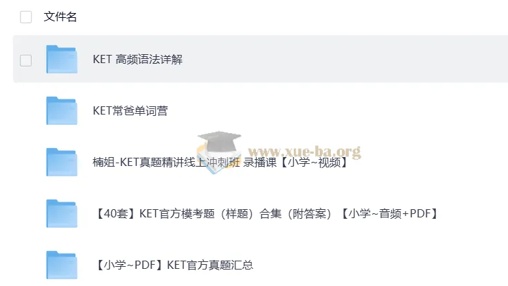 KET高频语法详解 附常爸单词营与官方真题模考合集