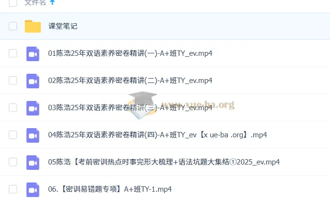 陈浩2025初三英语中考密训班 冲刺提分资料合集