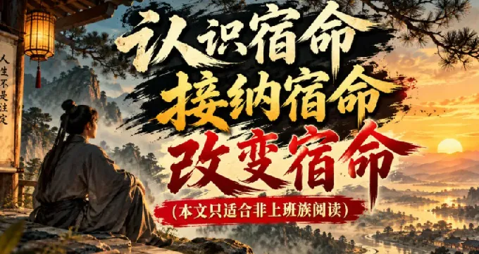 公众号付费文章:认识宿命、接纳宿命、改变宿命(非上班族专属)