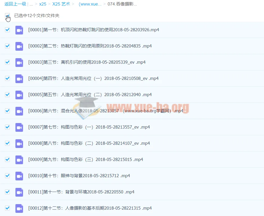 袁洁人像摄影必修课:从用光到后期系统再提高