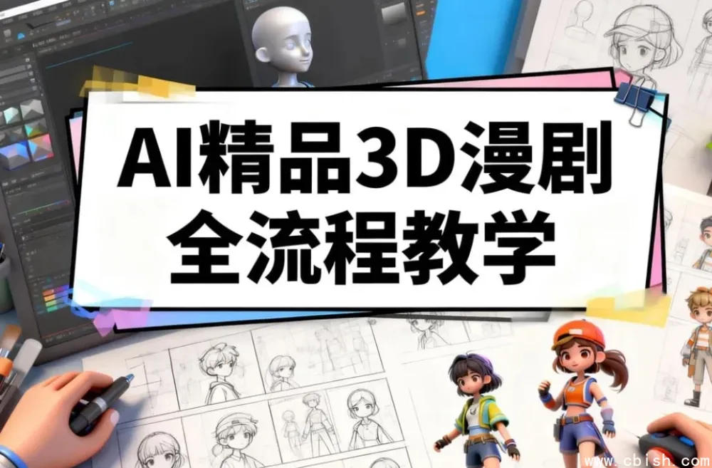 零基础精通AI 3D漫剧全流程，打造爆款动画短剧实战课