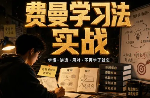 费曼学习法全套视频课程:思维导图+记忆力+笔记技巧