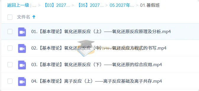 2027高三高考化学马旭悦一轮暑假班 离子反应与氧化还原专题精讲