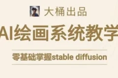大桶Stable Diffusion系统AI绘画课程