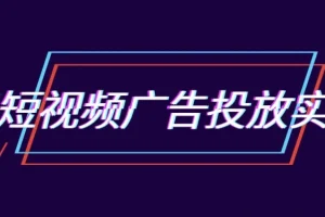 郑老师抖音短视频广告投放实操营：跑通新媒体获客0-1