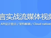 Go语言实战流媒体视频网站开发课程：源码课件全掌握