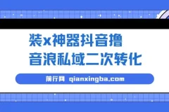 抖音装x神器项目：私域二次转化，单日轻松变现500+