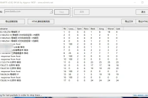 WinMTR 路由检测汉化绿色版：集成纯真IP库23.06.05