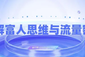 拆解富人思维与流量密码：掌握AI时代个人公司变现模型