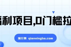 0门槛拉新项目：一单50，日入2000+