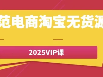 老范电商淘宝无货源2025 VIP课