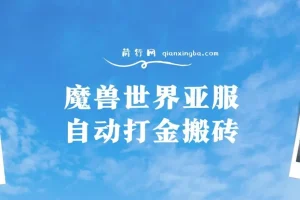 魔兽世界亚服自动打金搬砖教程：脚本矩阵操作