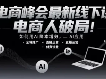 电商峰会线下课：以AI破局电商运营