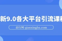各大平台引流课程（小红书、快手、抖音、闲鱼、头条、B站）