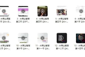 AI商业智慧课程：涵盖文案、PPT、图像与视频的AI应用课程